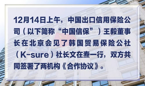 信保動態 中國信保與韓國貿易保險公社簽署合作協議